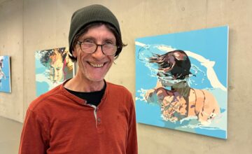 Hubert Heinrich präsentiert seine Ausstellung im AVT.Foyer.