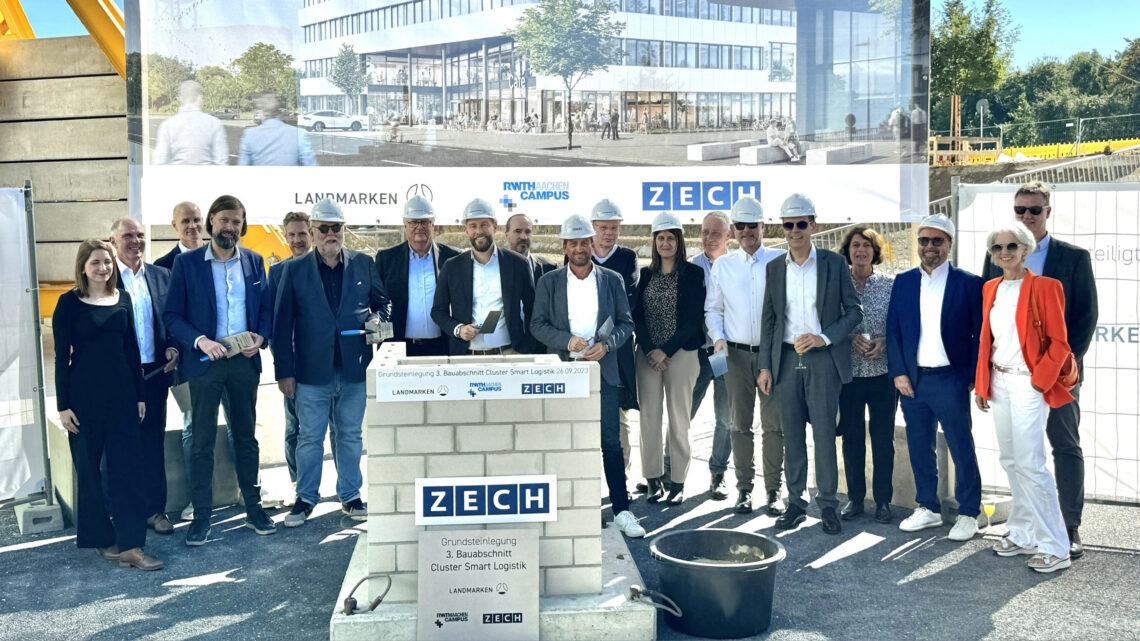 Nächster Baustein für einen Innovations-Hotspot: Für den 3. Bauabschnitt des Clusters Smart Logistik wurde am Dienstag der Grundstein gelegt.
