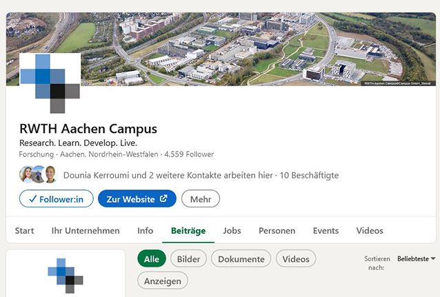 RWTH Aachen Campus bei LinkedIn