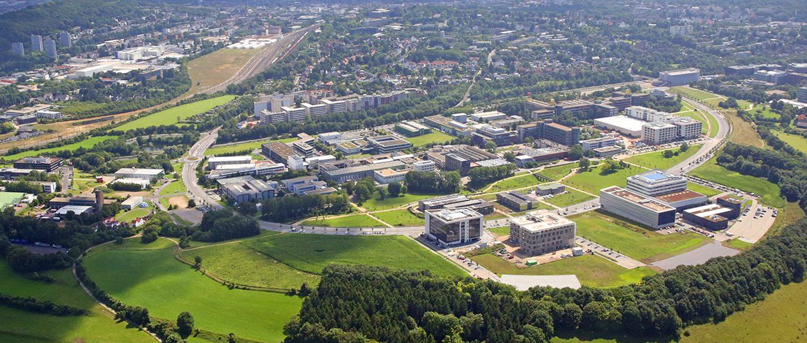 Luftbild des Campus Melaten