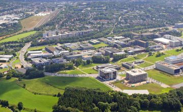 Luftbild des Campus Melaten