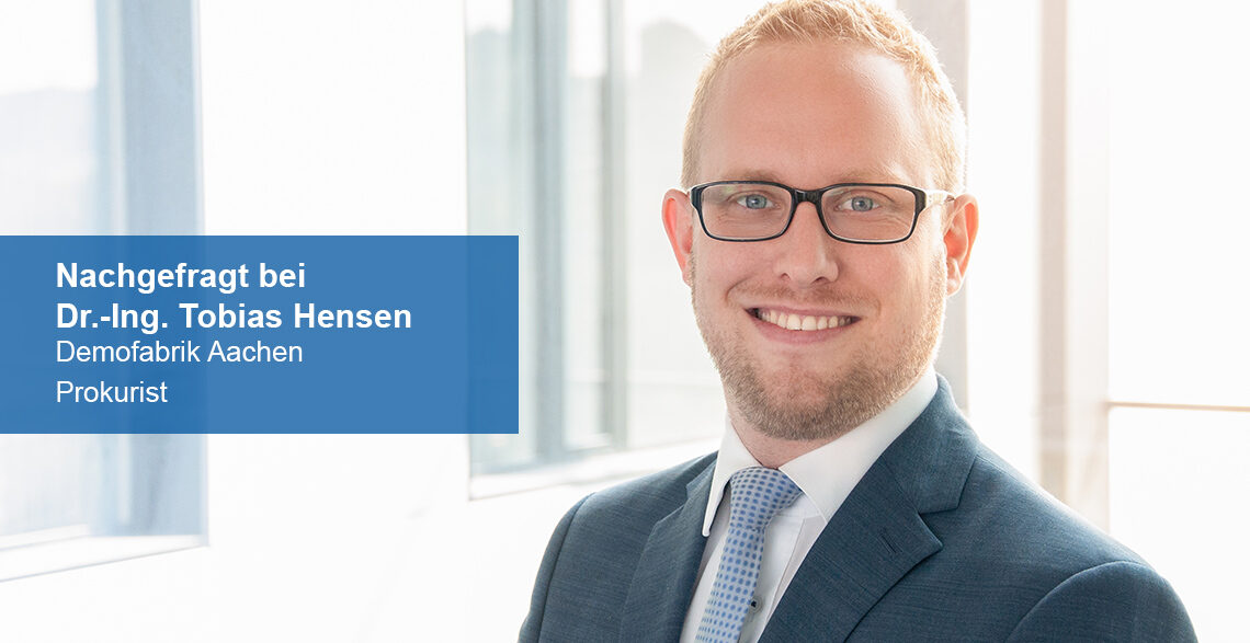 Portrait Dr.-Ing. Tobias Hensen