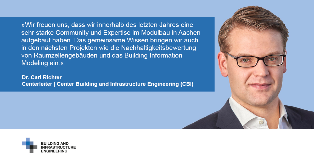 Zitat Dr. Carl Richter, Geschäftsführer des Centers Building and Infrastructure Engineering (CBI)
